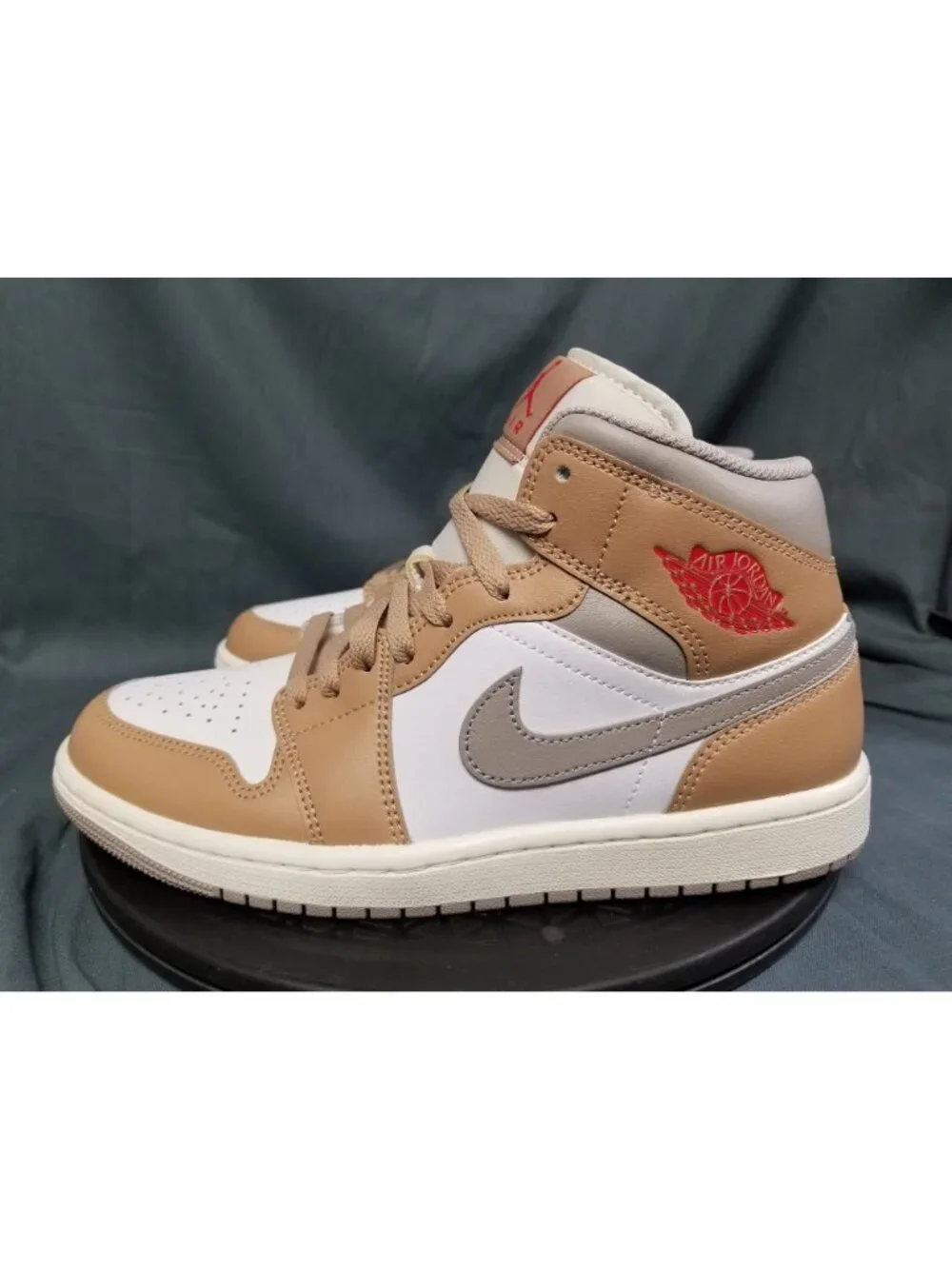 Jordan 1 Mid Rattan White College Grey DQ8426 200 Men's Size 8 NEW NO BOX